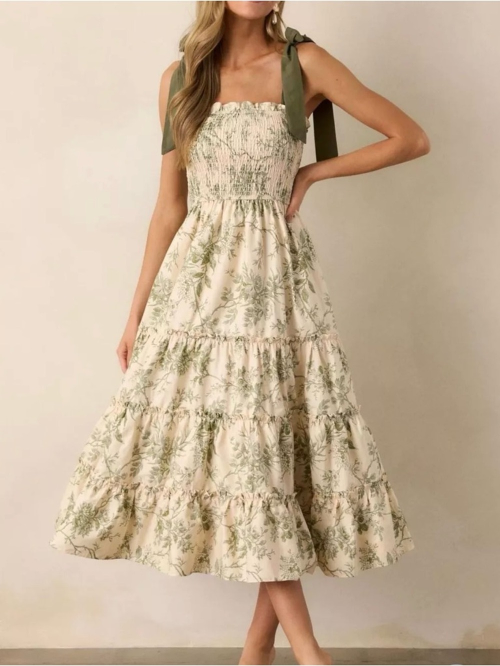 Floral Midi Dress - Picture 2 of 3